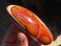 Polished Polychrome / Picasso Jasper Standing Free Forms  x 6 From Madagascar - Toprock Gemstones and Minerals 