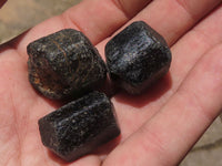 Natural Rough Alluvial Black Tourmaline Schorl Specimens  x 2 Kg Lot From Zimbabwe - TopRock