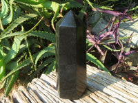 Polished Black Basalt Crystal Points x 6 From Madagascar - TopRock