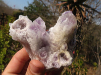 Natural Sugar Amethyst Clusters  x 4 From Solwezi, Zambia