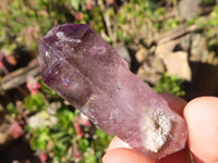 Natural Smokey Amethyst Crystals  x 12 From Chiredzi, Zimbabwe