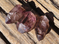 Natural Smokey Amethyst Crystals  x 12 From Chiredzi, Zimbabwe