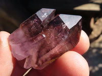 Natural Smokey Amethyst Crystals  x 12 From Chiredzi, Zimbabwe