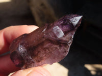 Natural Smokey Amethyst Crystals  x 12 From Chiredzi, Zimbabwe