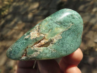 Polished Green Mtorolite Free Form Palm Stones  x 20 From Zimbabwe - TopRock