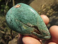 Polished Green Mtorolite Free Form Palm Stones  x 20 From Zimbabwe - TopRock