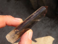 Polished Mixed Smokey Quartz Points x 6 From Madagascar