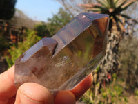 Polished Mixed Smokey Quartz Points x 6 From Madagascar