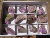 Natural Rough Stichtite & Serpentine Specimens  x 12 From Barberton, South Africa - TopRock