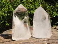 Polished Clear Quartz Points  x 6 From Madagascar - Toprock Gemstones and Minerals 