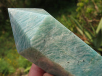 Polished Amazonite & Blue Spinel Crystals x 2 From Madagascar - TopRock