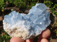 Natural Blue Celestite Crystal Specimens  x 5 From Sakoany, Madagascar - Toprock Gemstones and Minerals 