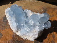 Natural Blue Celestite Crystal Specimens  x 5 From Sakoany, Madagascar - Toprock Gemstones and Minerals 