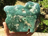 Polished Green Mtorolite / Emerald Chrome Chrysoprase Plates  x 2 From Mutorashanga, Zimbabwe - TopRock