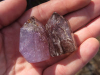 Polished Small Dream Amethyst Quartz Crystals x 20 From Ankazobe, Madagascar - TopRock