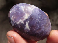 Polished Purple Lepidolite Mica Palm Stones With Rubellite In Some  x 20 From Ambatondrazaka, Madagascar - Toprock Gemstones and Minerals 