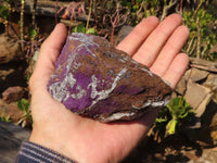 Natural Metallic Purpurite Cobbed Specimens x 6 From Erongo, Namibia