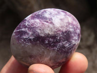 Polished Purple Lepidolite Mica Palm Stones With Rubellite In Some  x 20 From Ambatondrazaka, Madagascar - Toprock Gemstones and Minerals 