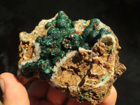 Natural Rare Ball Malachite On Drusy Quartz & Dolomite Matrix  x 2 From Kambove, Congo - Toprock Gemstones and Minerals 