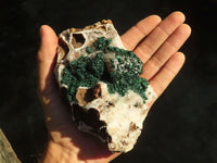 Natural Rare Ball Malachite On Drusy Quartz & Dolomite Matrix  x 2 From Kambove, Congo - Toprock Gemstones and Minerals 