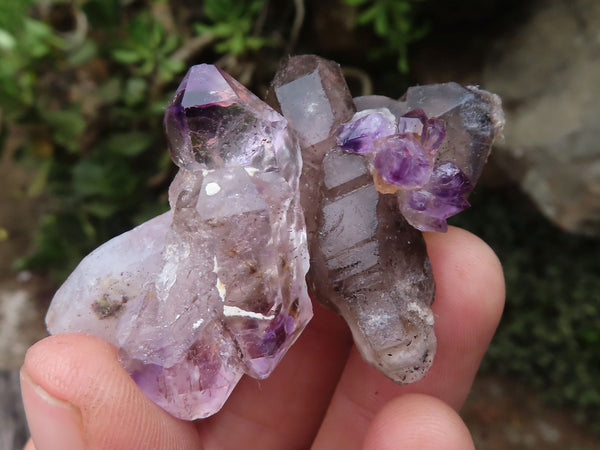 Natural Conglomerate Amethyst Clusters (Man Made) x 19 From Zimbabwe - TopRock