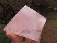 Polished Gemmy Pink Rose Quartz Pyramids  x 4 From Ambatondrazaka, Madagascar - TopRock