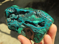 Polished Malachite Free Forms x 3 From Kolwezi, Congo