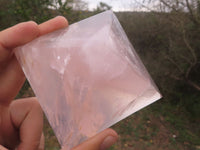 Polished Gemmy Pink Rose Quartz Pyramids  x 4 From Ambatondrazaka, Madagascar - TopRock