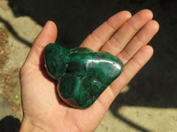 Polished Malachite Free Forms x 3 From Kolwezi, Congo