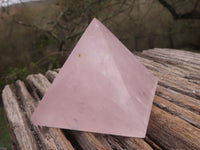 Polished Gemmy Pink Rose Quartz Pyramids  x 4 From Ambatondrazaka, Madagascar - TopRock