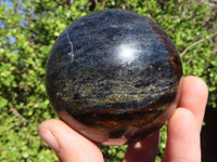 Polished Rare Iolite Spheres x 2 From Ambatofinandrahana, Madagascar