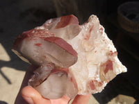 Natural Red Hematoid Quartz Specimens x 12 From Karoi, Zimbabwe