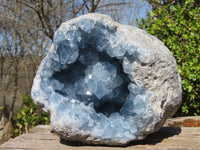 Natural Blue Celestite Geode Specimen x 1 From Sakoany, Madagascar