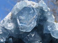 Natural Blue Celestite Geode Specimen x 1 From Sakoany, Madagascar