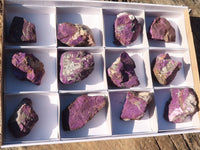 Natural Metallic Purpurite Cobbed Specimens  x 12 From Erongo, Namibia - Toprock Gemstones and Minerals 