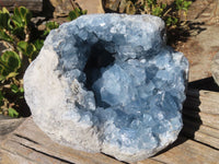 Natural Blue Celestite Geode Specimen x 1 From Sakoany, Madagascar