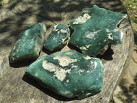 Polished Emerald Mtorolite / Chrysoprase Plates  x 4 From Mutorashanga, Zimbabwe - TopRock