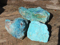 Natural Rough Shattuckite Cobbed Specimens x 12 From Namibia