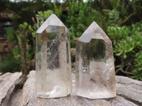 Polished Wispy Phantom Smokey Quartz Points  x 20 From Madagascar - TopRock