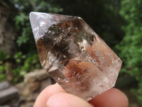 Polished Wispy Phantom Smokey Quartz Points  x 20 From Madagascar - TopRock