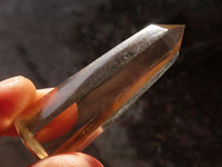 Polished Wispy Phantom Smokey Quartz Points x 20 From Madagascar