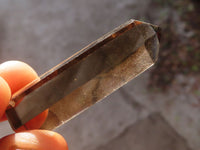 Polished Wispy Phantom Smokey Quartz Points x 20 From Madagascar