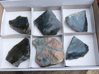 Polished One Side Polished Labradorite Slabs  x 6 From Madagascar - TopRock