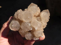 Natural Cascading Smokey Quartz Clusters x 2 From Luena, Congo