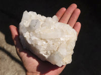 Natural White Phantom Quartz Specimens  x 2 From Madagascar