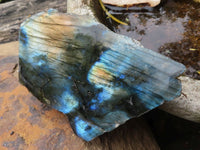 Polished One Side Polished Labradorite Slabs  x 6 From Madagascar - TopRock