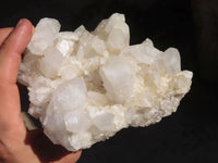 Natural White Phantom Quartz Specimens  x 2 From Madagascar