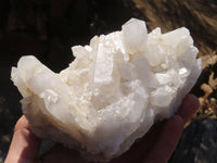 Natural White Phantom Quartz Specimens  x 2 From Madagascar