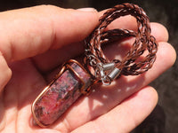 Polished Mixed Copper Wire Wrapped Jewellery Pendants x 6 From Congo - Toprock Gemstones and Minerals 