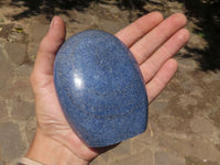 Polished Blue Lazulite Standing Free Forms  x 2 From Madagascar - TopRock